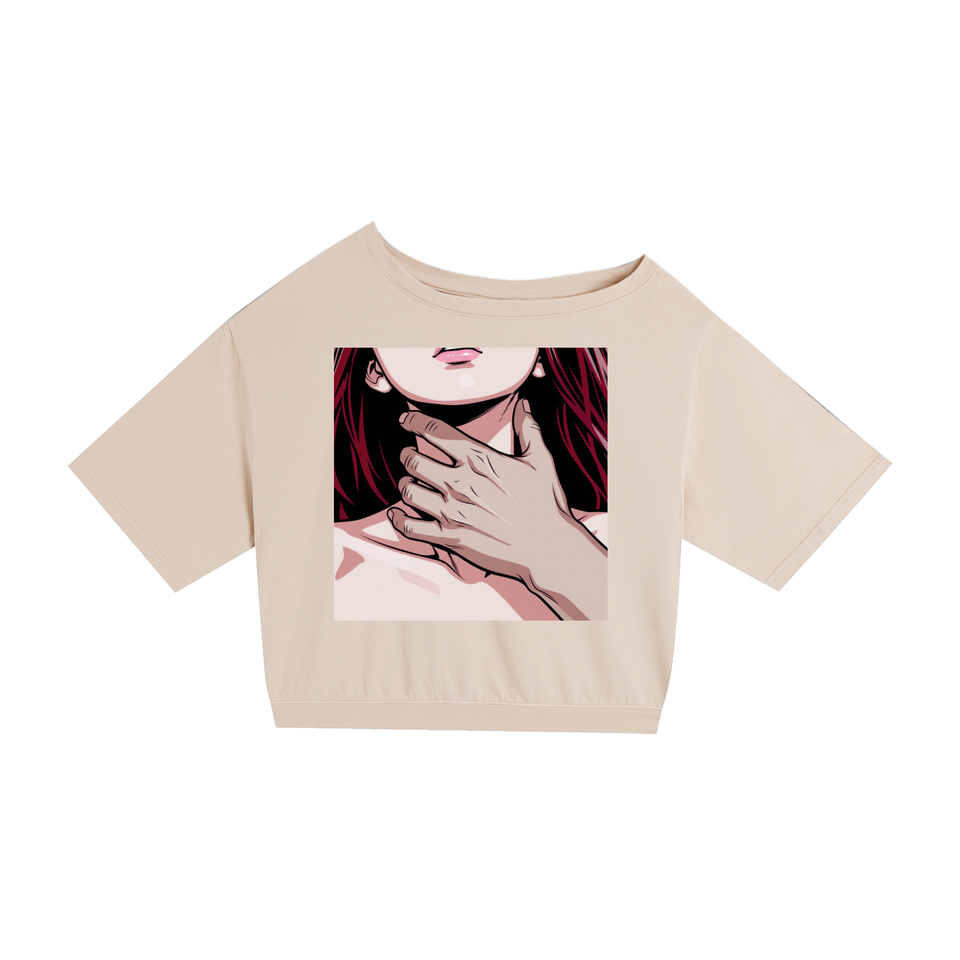 Choke Me Respectfully Zaddy| Marked Tee | Asymmetric Oversized Statement T-Shirt